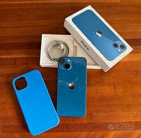 Iphone 13, 512 GB, blu, con scatola e cavo