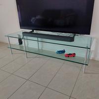 porta Tv in cristallo 