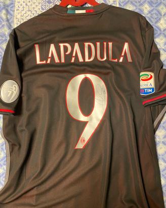 Maglia Ac Milan Lapadula firmata