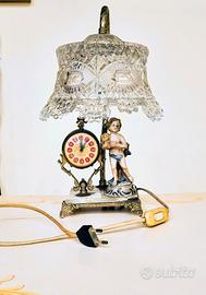 Lampada onice cristallo e capodimonte