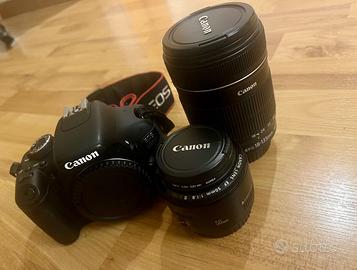 Canon EOS 600D - Solo 7257 scatti + 2 Lenti