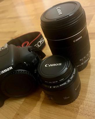 Canon EOS 600D - Solo 7257 scatti + 2 Lenti
