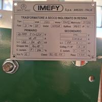 Trasformatore in resina 1600 kva 20/400