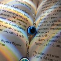 Orecchini occhio turco portafortuna 