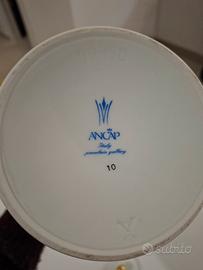 vaso in porcellana ANCAP con coperchio.