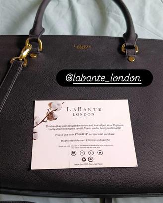 Aricia Black vegan laptop bag LaBante London