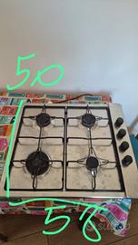 4 fornelli per cucina a gas 58x50 cm