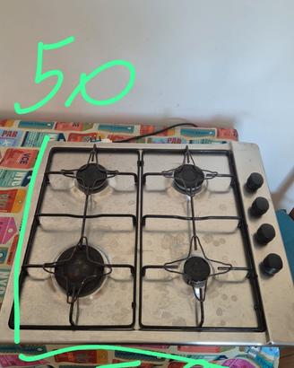 4 fornelli per cucina a gas 58x50 cm