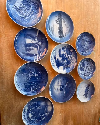 COLLEZIONE 10 PIATTI DANESI ROYAL COPENHAGEN