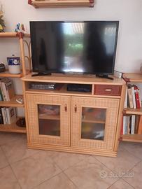 Mobile televisore con librerie stile etnico/boho