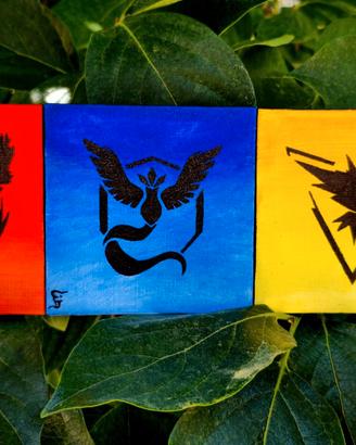 dipinto dei 3 pokemon leggendari