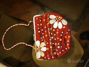 Pochette stoffa e. corallini 