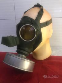 Maschera Anti Gas Tedesca Ww2 Civile Colore Verde