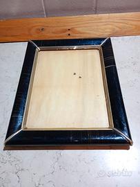 Cornice vintage  laccata nero e oro