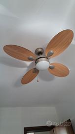 lampadario con ventilatore 
