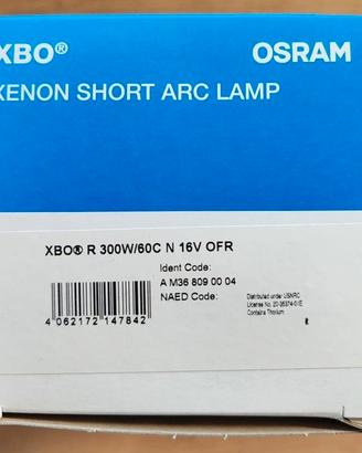 Lampada Xenon Short Arc Lamp 300W XBO R 300W/60C N