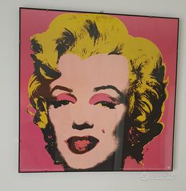 Poster Andy Warhol Marilyn Monroe Rosa e cornice