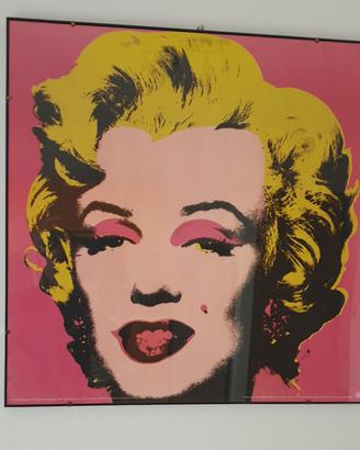 Poster Andy Warhol Marilyn Monroe Rosa e cornice