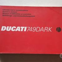 Ducati 749 Dark 2003 manuale uso originale