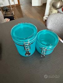 2 Barattoli azzurri di Excelsa