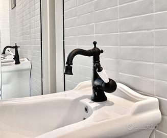 Miscelatore Bidet Retrò Nero Opaco Made in Italy