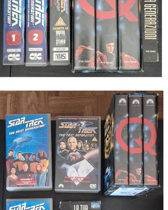 VHS Star Trek TNG e Voyager