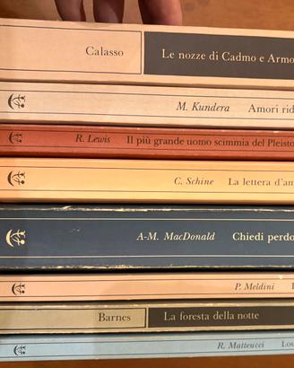 Lotto 8 Adelphi - Calasso Kundera Barnes