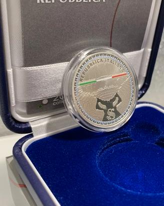 5 euro  Moneta argento 75 Anniversario Senato 2023