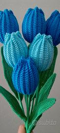 Tulipani all'uncinetto