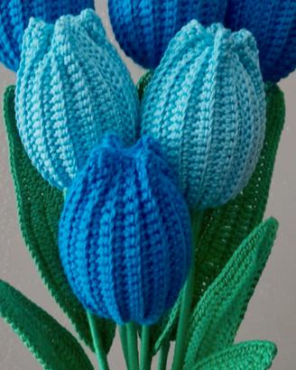 Tulipani all'uncinetto