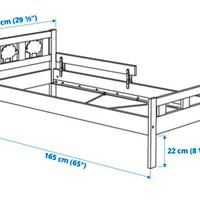 Letto bambini con materasso