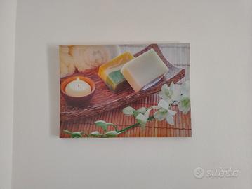 Tela relax con stampa candele