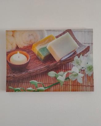 Tela relax con stampa candele