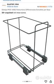 Carrello pattumiera raccolta differenzia ELLETIPI