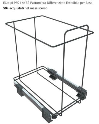 Carrello pattumiera raccolta differenzia ELLETIPI