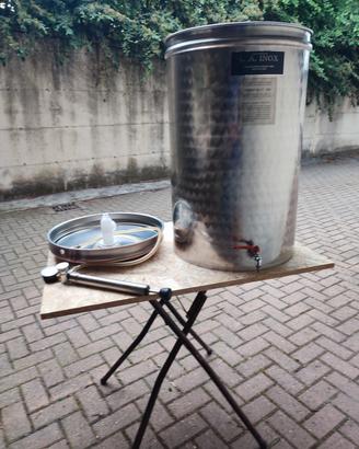 Botte vino in acciaio 