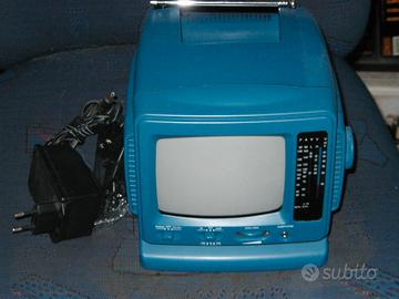 Televisore portatile mini 12v a tubo vintage