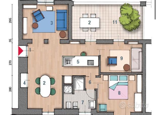 Corso moncensio trilocale per famiglia