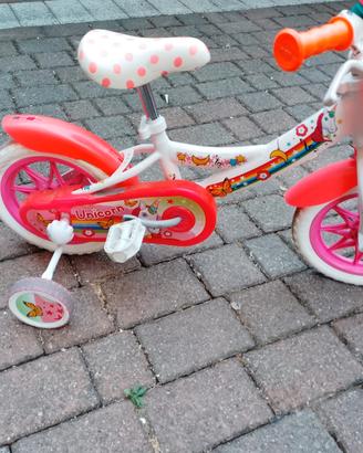 BICICLETTA UNICORNO BAMBINA 12 POLLICI