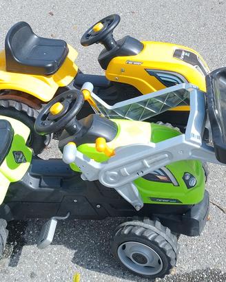 Coppia di trattori a pedali smoby farmer XL 