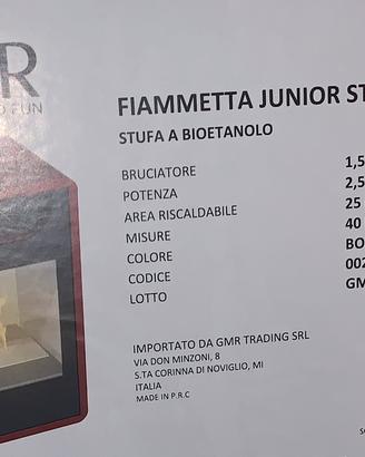 Stufa a bioetanolo