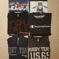 Blocco 3 felpe + 3 maglie 