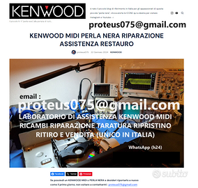 KENWOOD PERLA NERA ASSISTENZA RESTAURO RIPARAZIONE