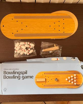 Gioco del bowling in legno