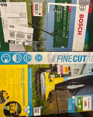 Gloria FineCut 18V + Bosch EasyGrassCut 18V+batter