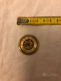 Quadrante antico orologio in ottone fine 800