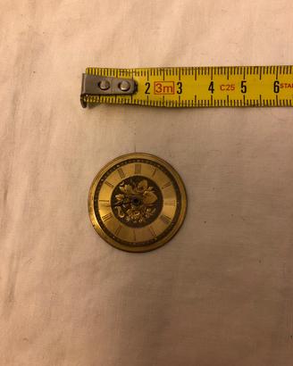 Quadrante antico orologio in ottone fine 800