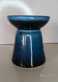 Brucia essenze in ceramica blu