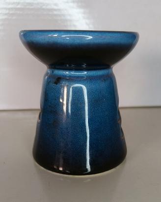 Brucia essenze in ceramica blu