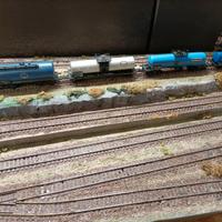 Convoglio 4 carri cisterna marche diverse original